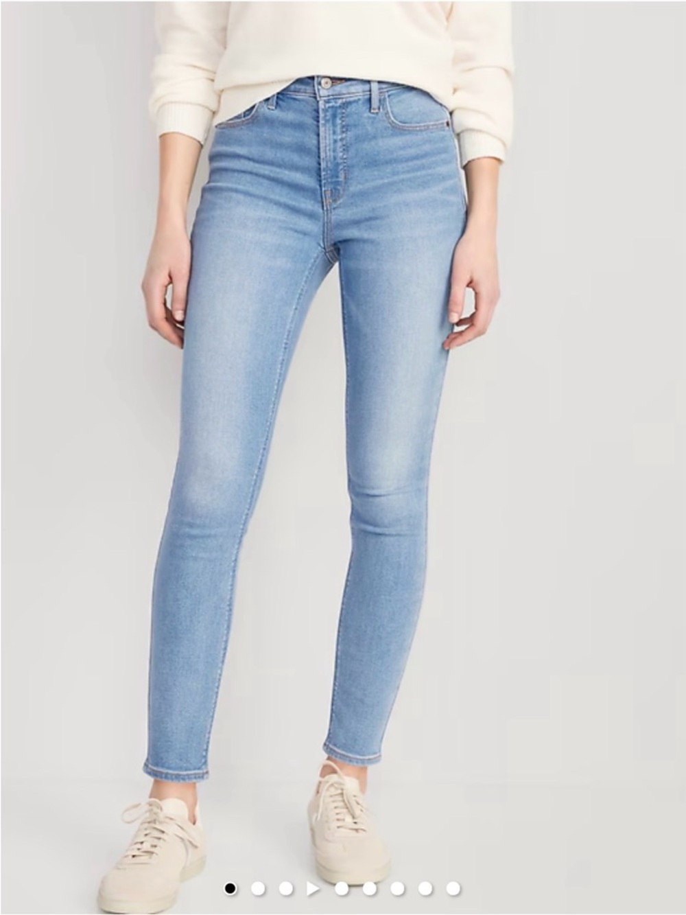 Old Navy High-Waisted Rockstar Jeans Women’s Size 4 Light Wash Skinny Stretch